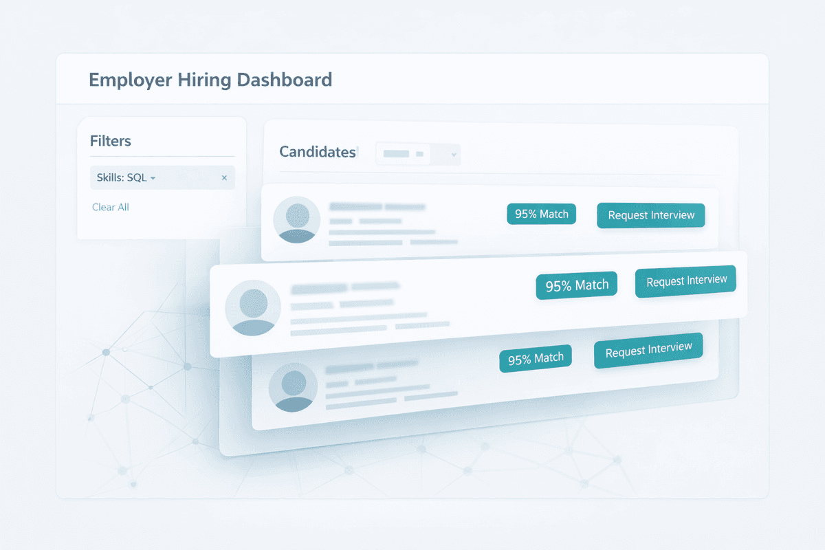 Employer Dashboard Mockup
