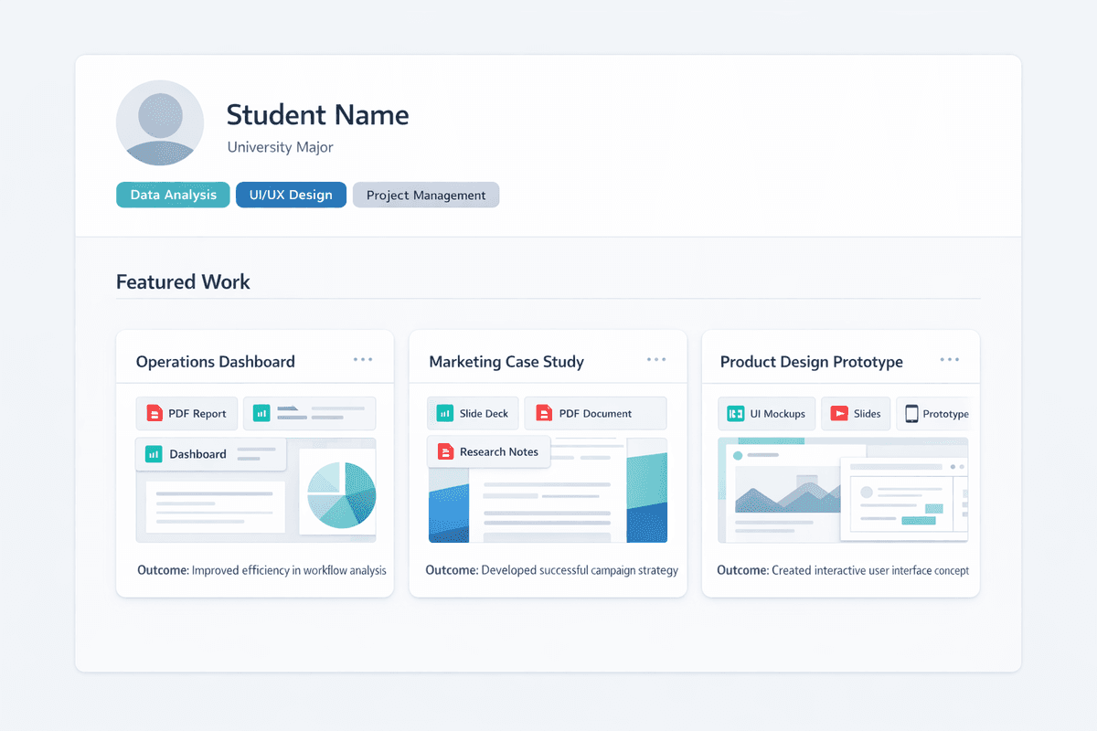 Student Profile Mockup